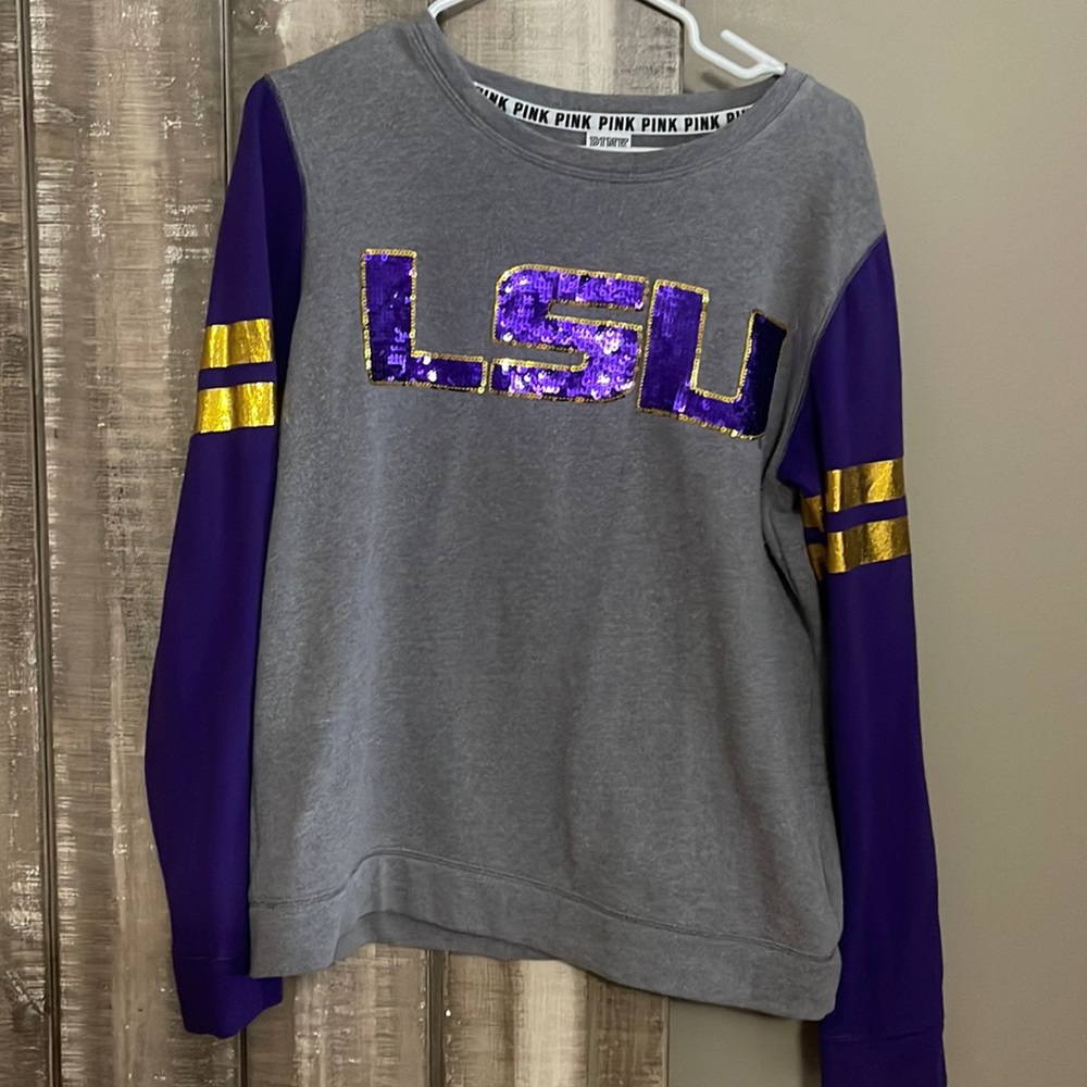 Pink LSU Long sleeve